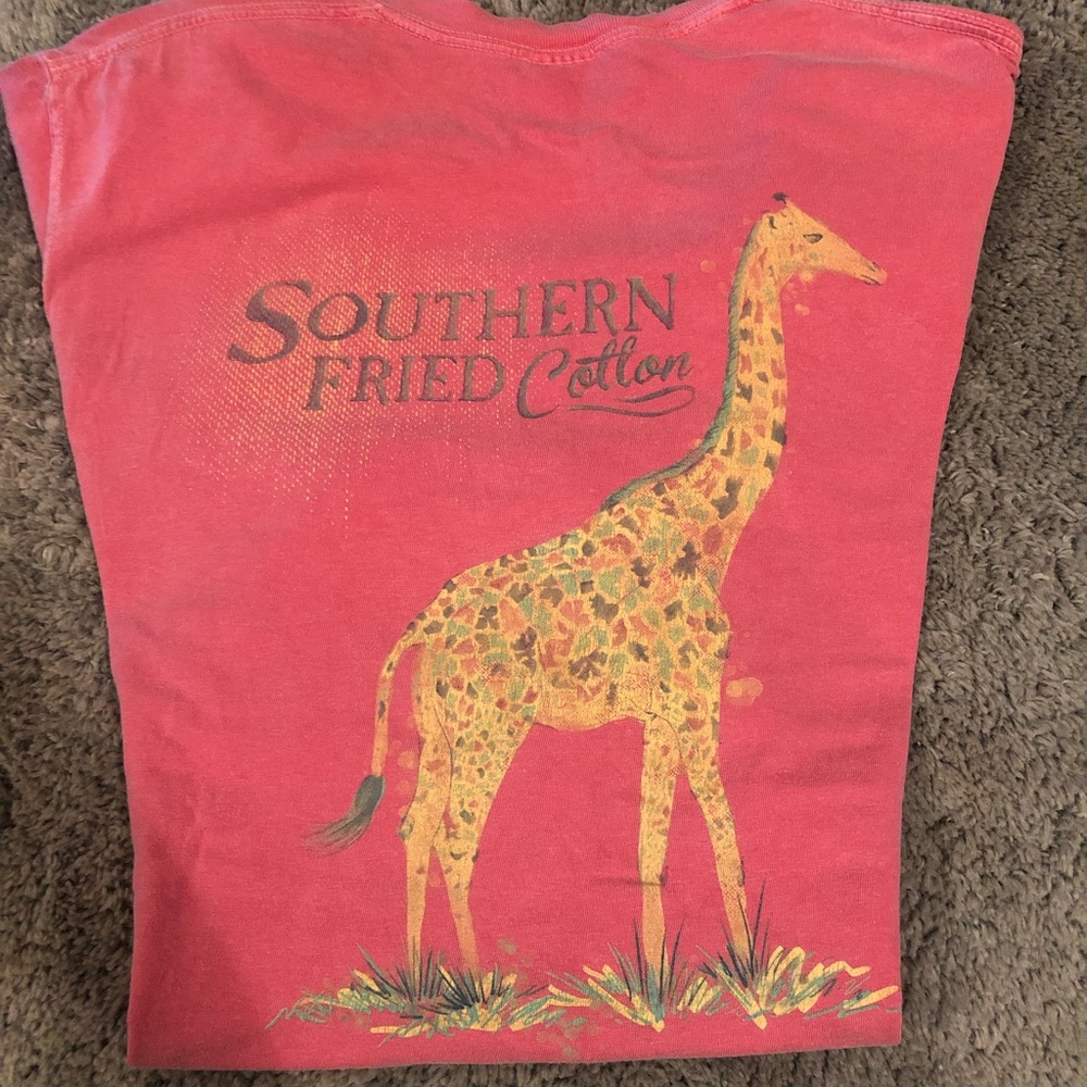 Southern fried cotton pocket logo tee